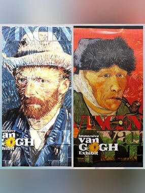 NWT Limited Edition Vincent van Gogh Immersive Exhibit Poster Set Of 2
